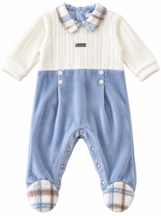 Tutina in ciniglia neonato PASTELLO 31a
