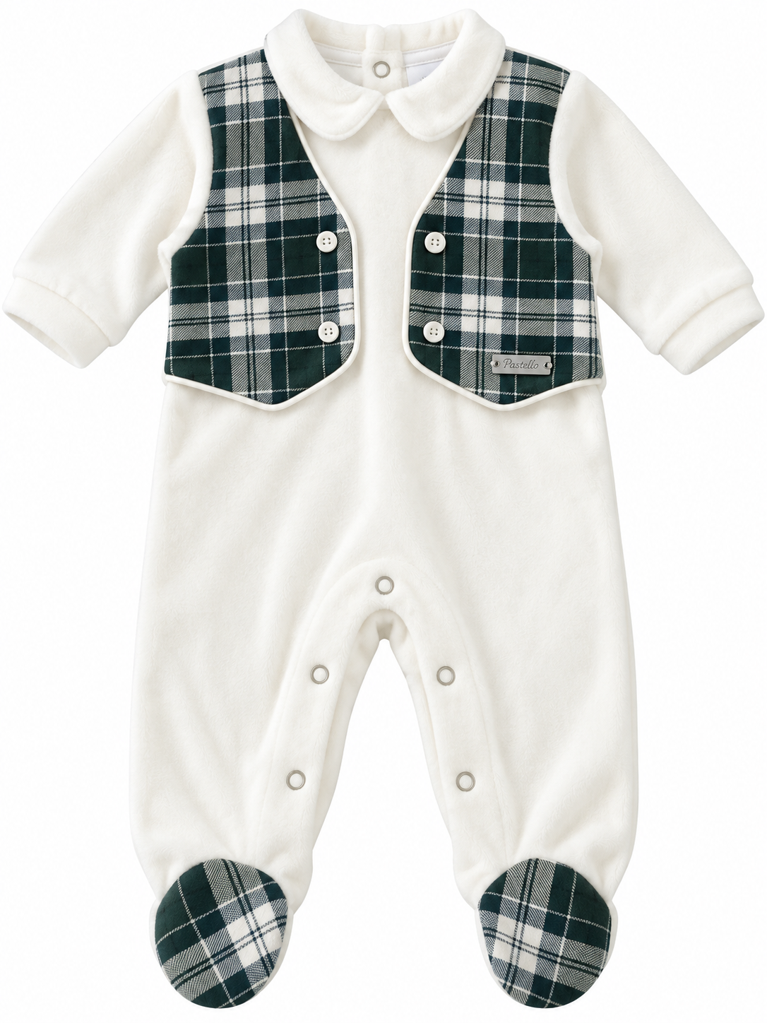 Tutina in ciniglia neonato PASTELLO 28/30a