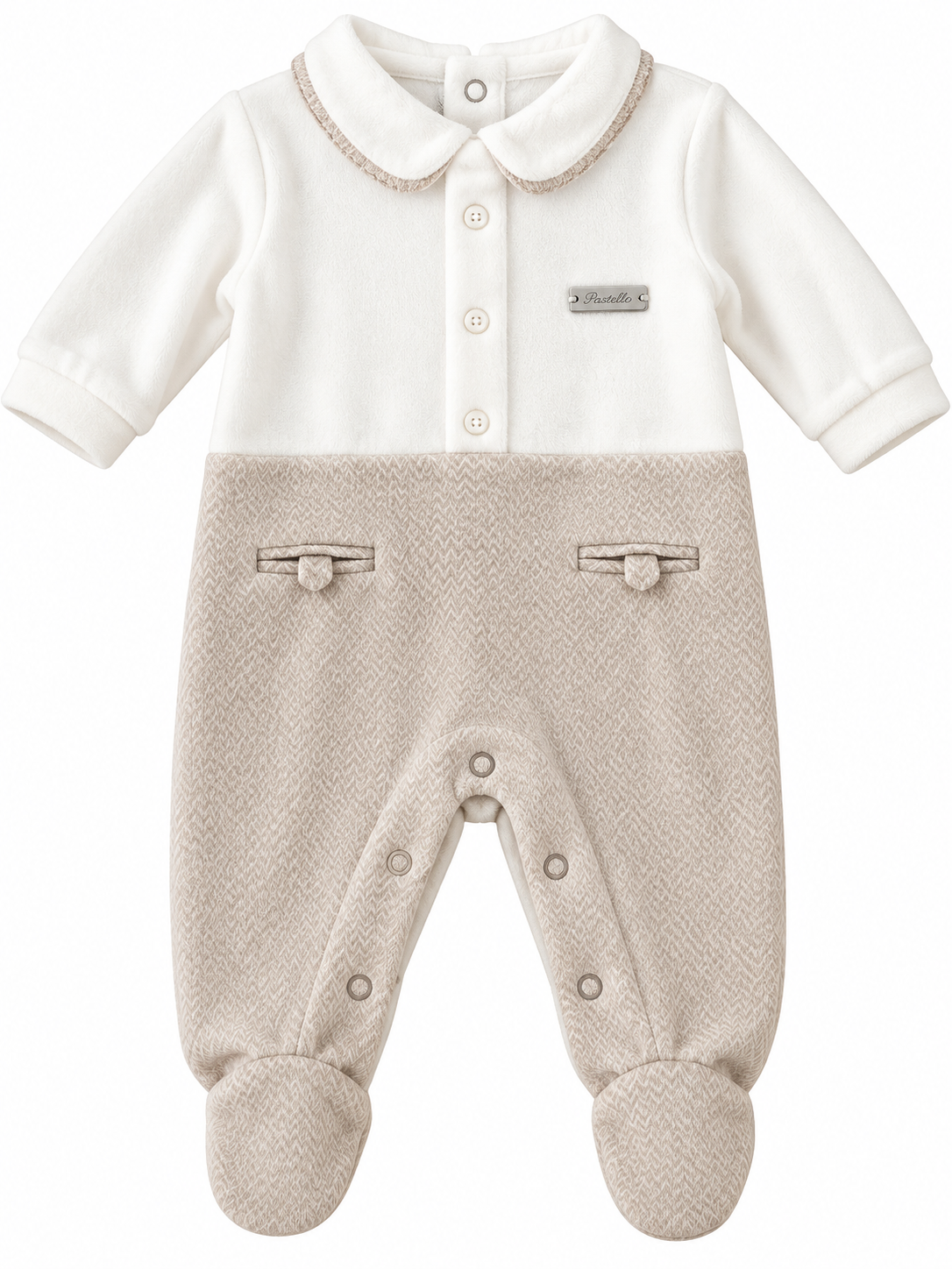 Tutina in ciniglia neonato PASTELLO 32a