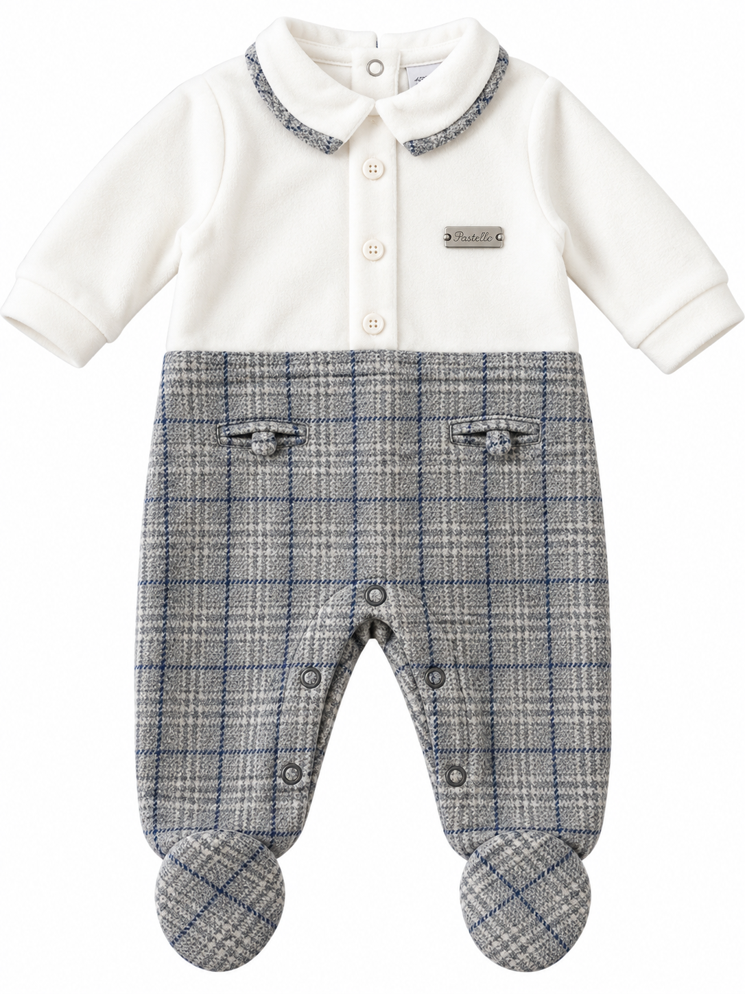 Tutina in ciniglia neonato PASTELLO 32a