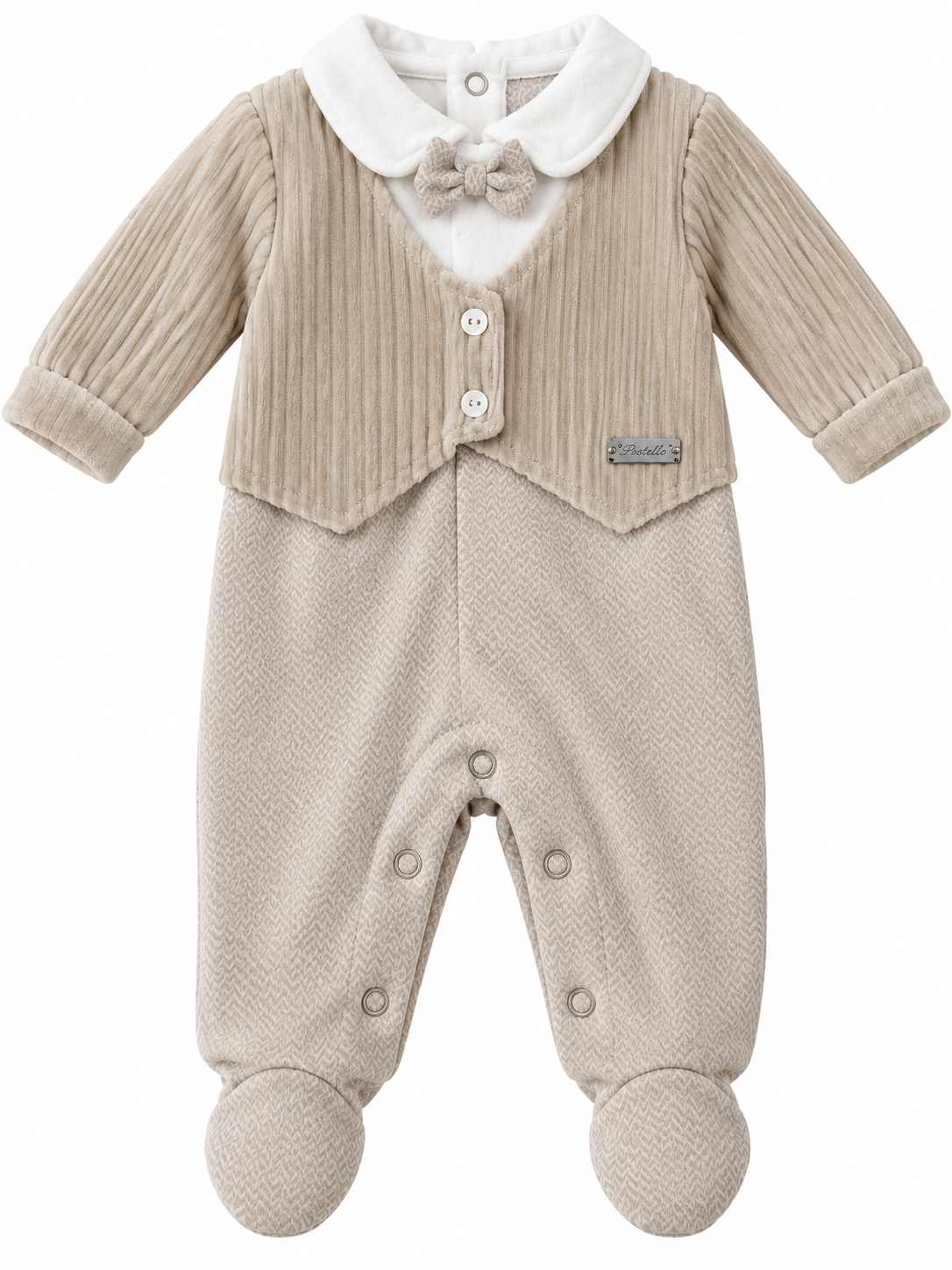 Tutina in ciniglia neonato PASTELLO 32a