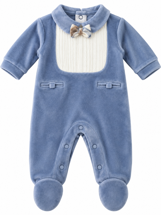 Tutina in ciniglia neonato PASTELLO 31a