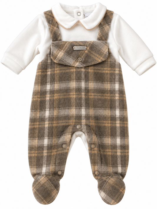 Tutina in ciniglia neonato PASTELLO 30a