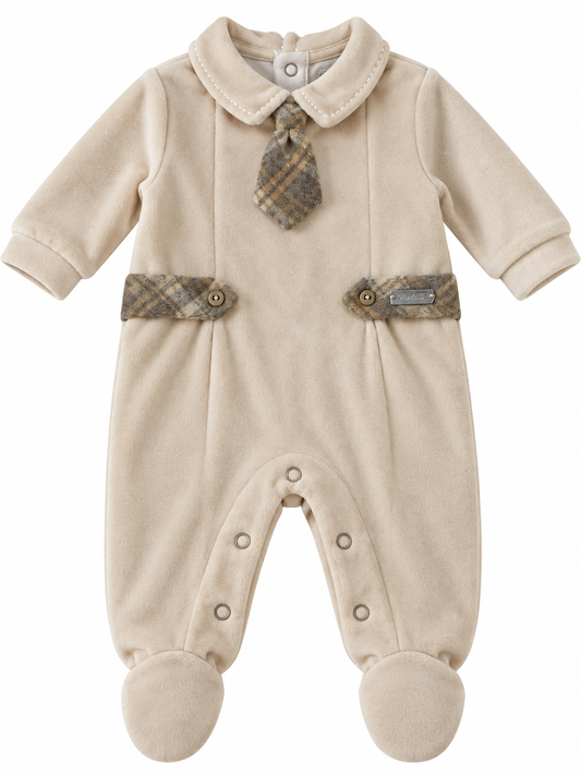 Tutina in ciniglia neonato PASTELLO