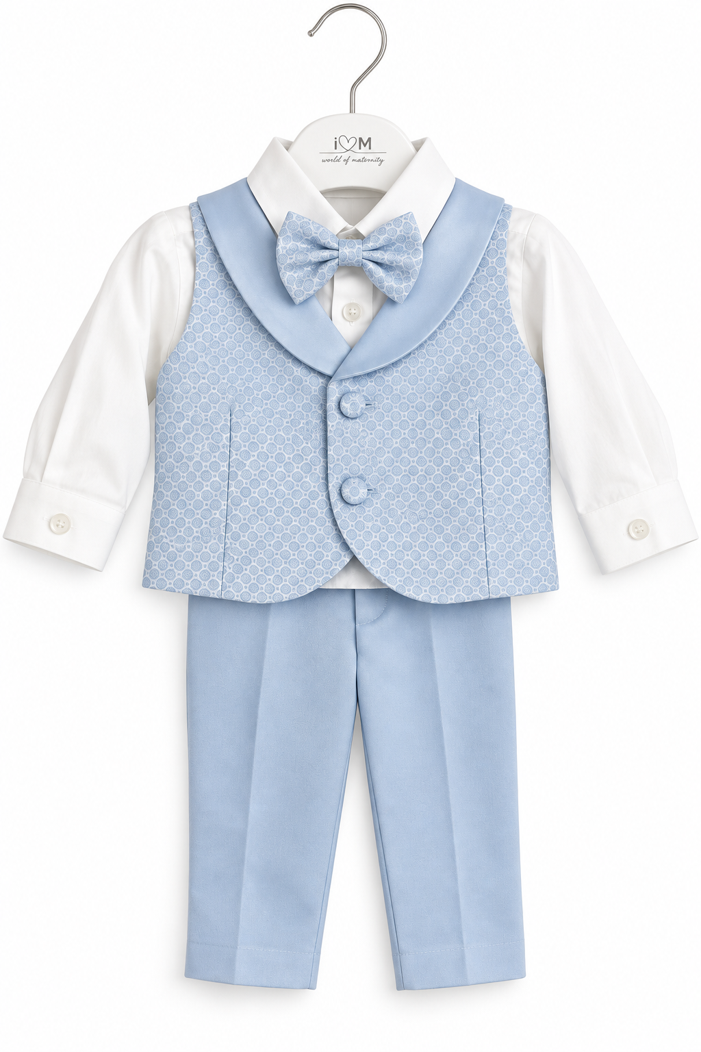 Completo Elegante Bambino con Gilet e Papillon