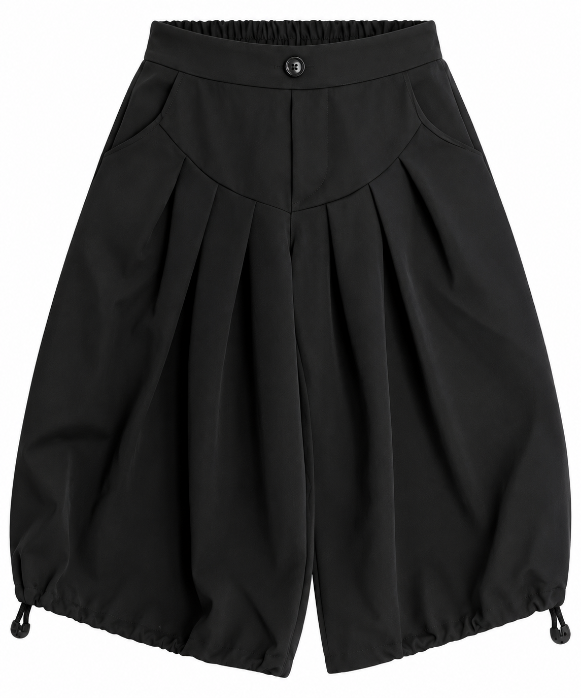 Pantalone Bambina Balloon con Pieghe e Coulisse