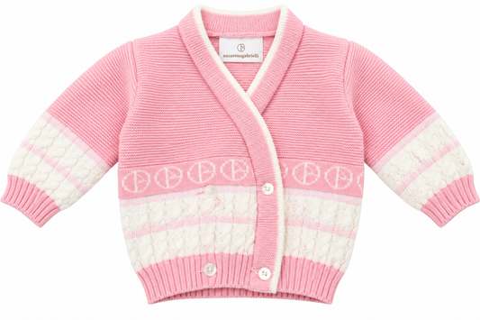Cardigan Neonato Nazareno Gabrielli in misto lana