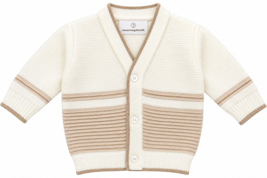 Cardigan Neonato Nazareno Gabrielli in misto lana