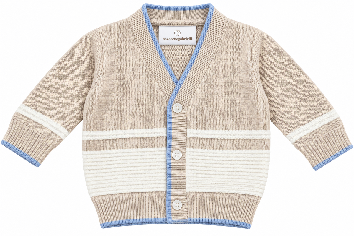 Cardigan Neonato Nazareno Gabrielli in misto lana