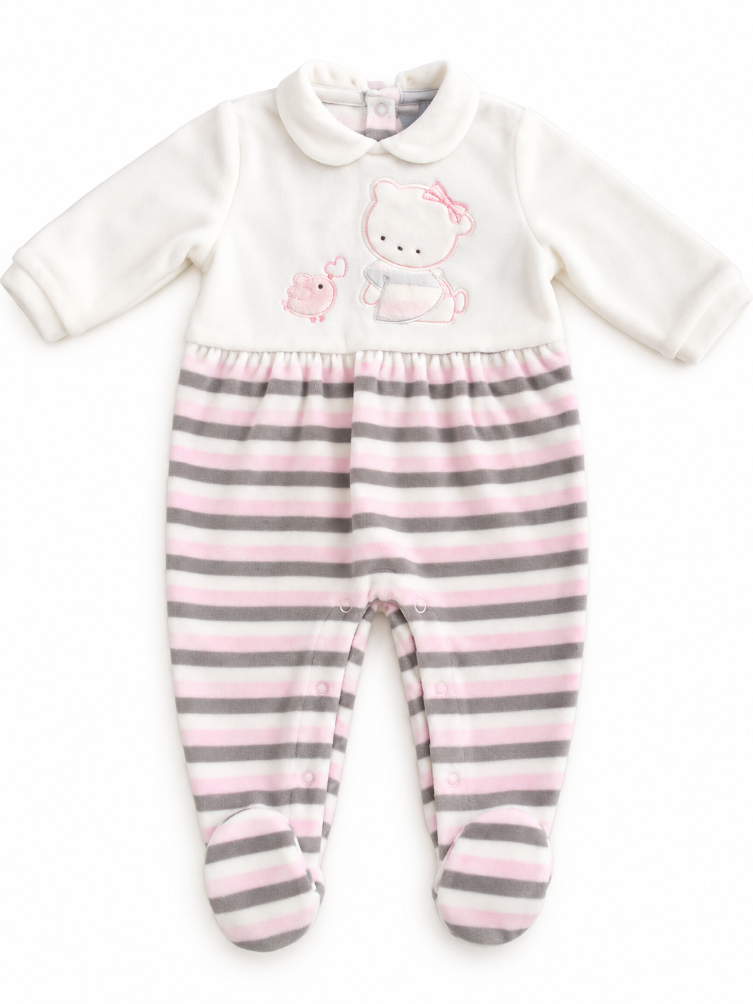 Tutina in ciniglia neonata PASTELLO bears