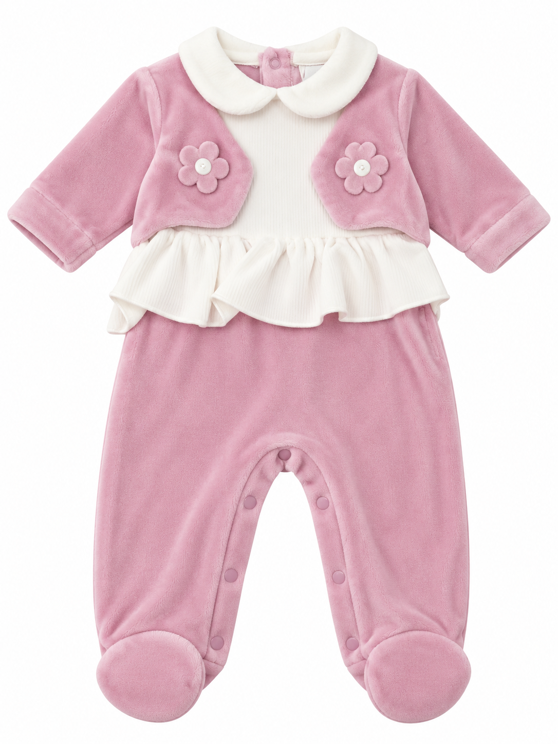 Tutina in ciniglia neonata Batuffolini