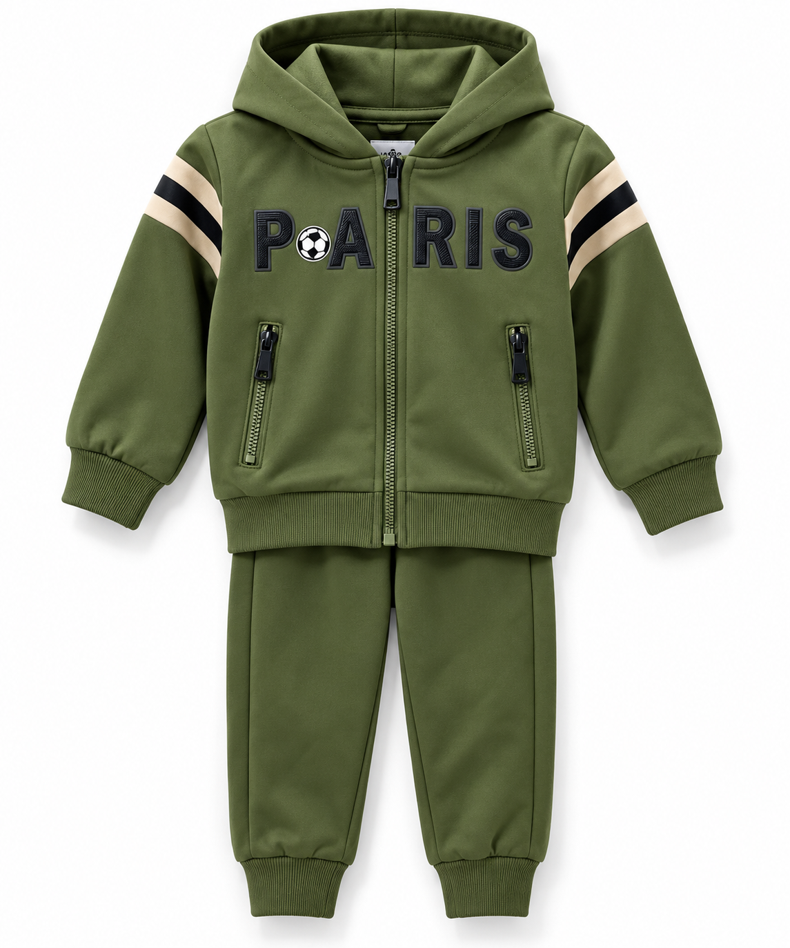 Tuta bimbo paris con zip e cappuccio
