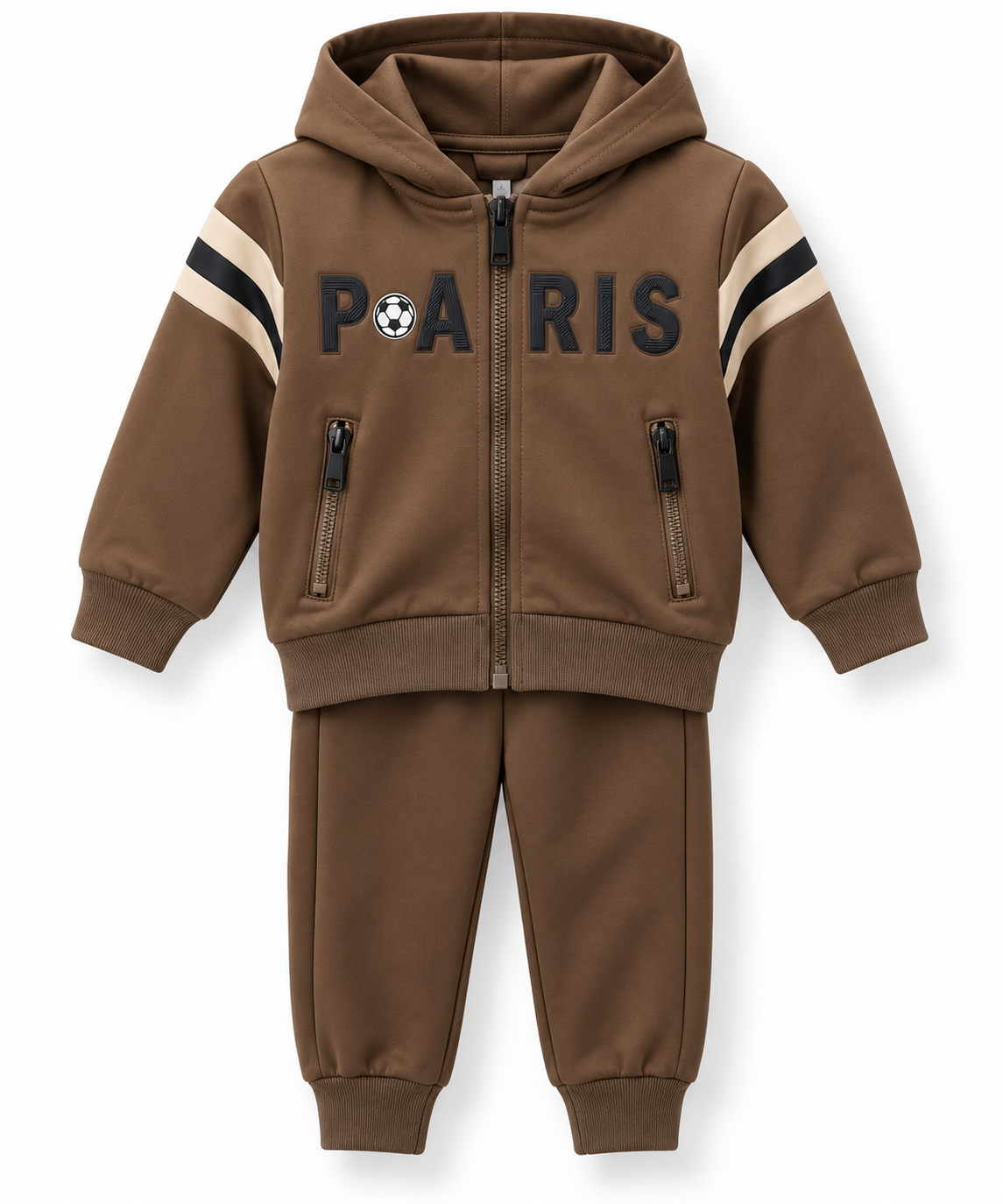 Tuta bimbo paris con zip e cappuccio