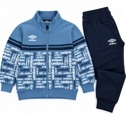 Tuta Bambino UMBRO Sportiva Felpata con Felpa e Pantalone 21533