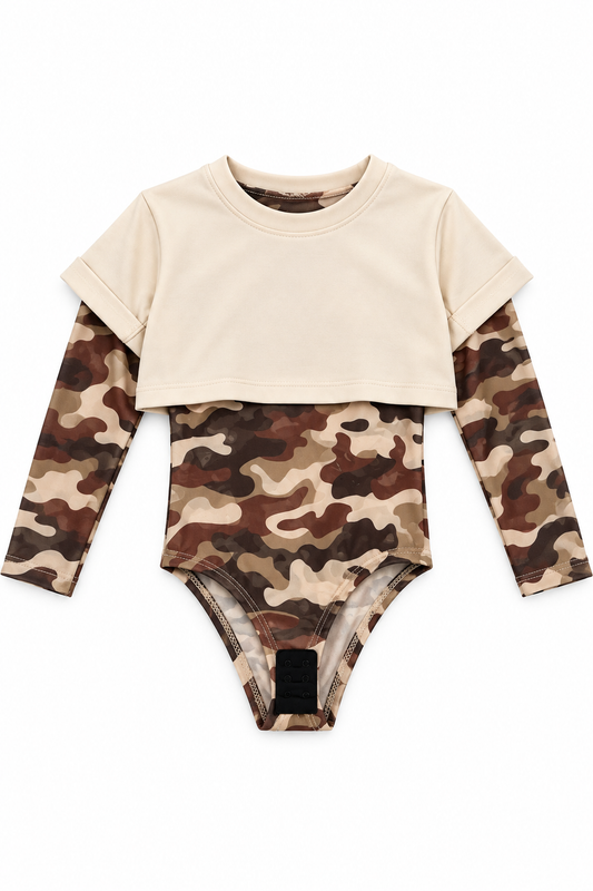 Body militare velato bimba