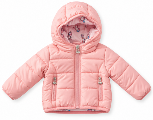 Giubbotto 100grammi neonata reversibile unicorno