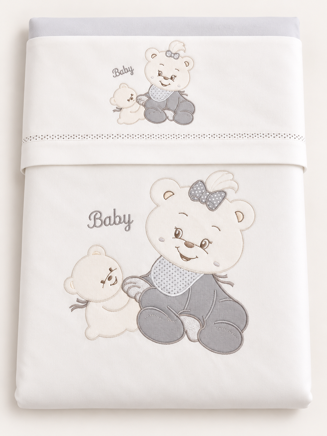 Coordinato Lettino Neonato – 6 Pezzi Dolci sogni orsetto