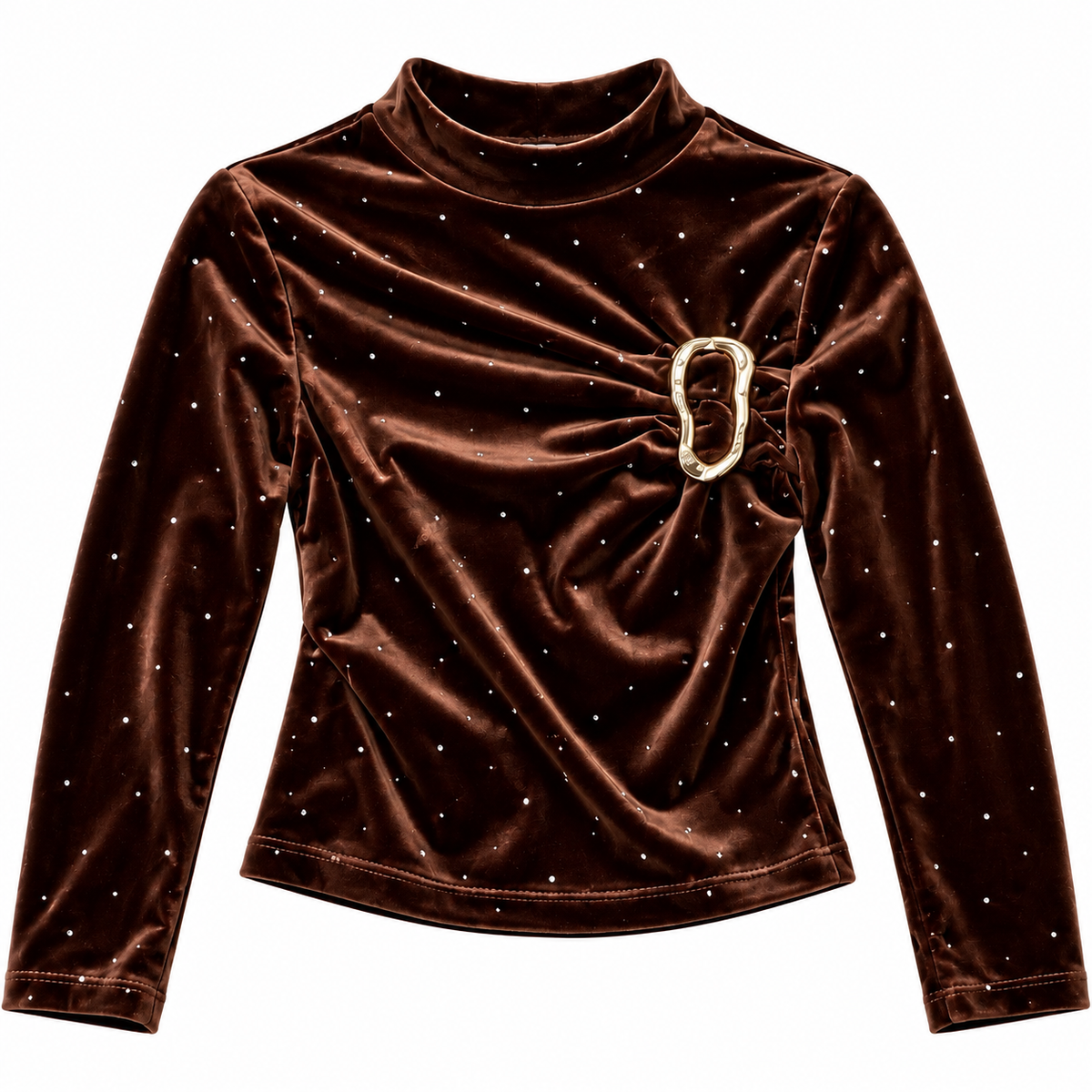 Maglia in ciniglia glitter neonata