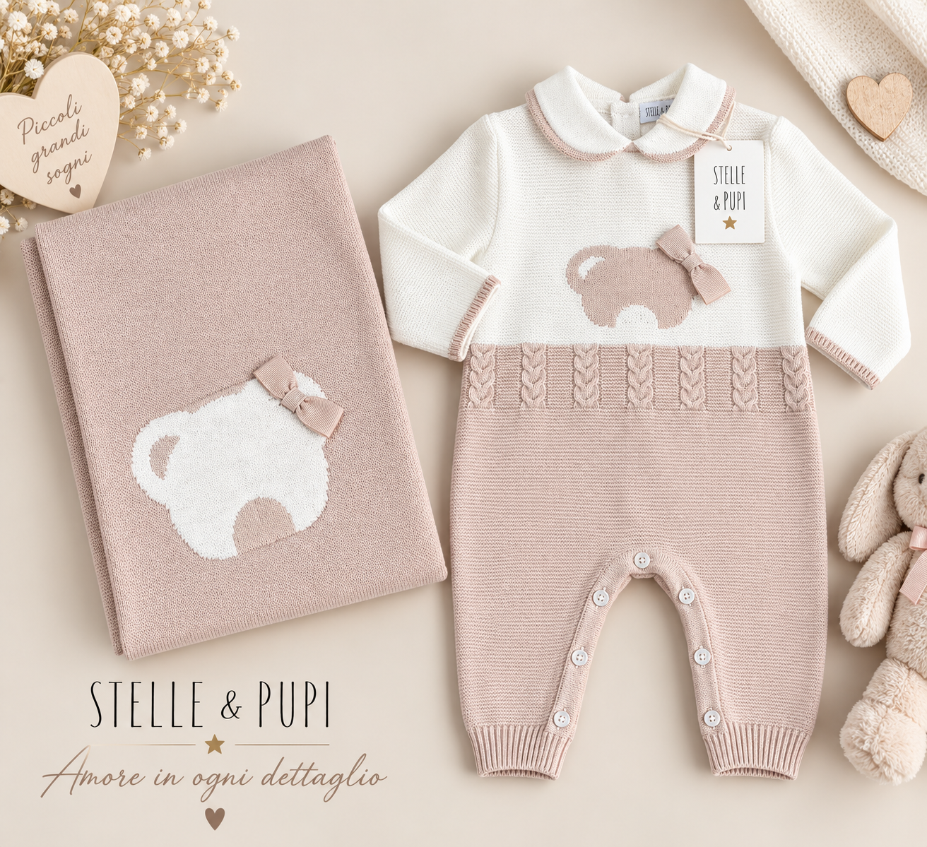 Coordinato stelle e pupi Teddy