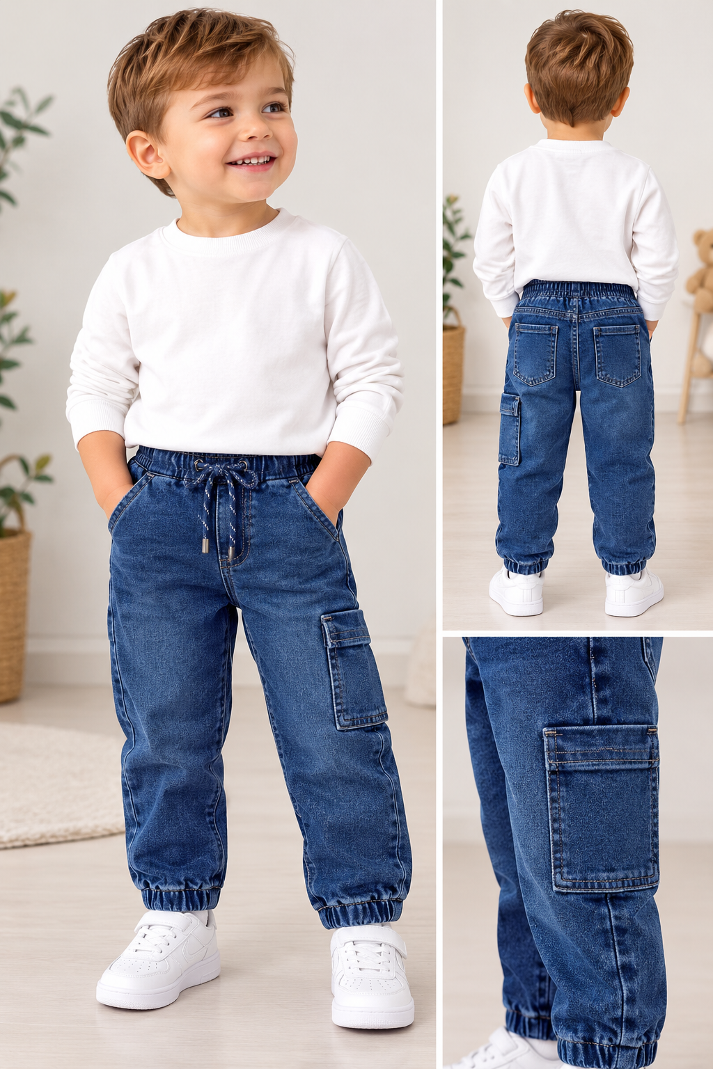Jeans cargo bimbo 201
