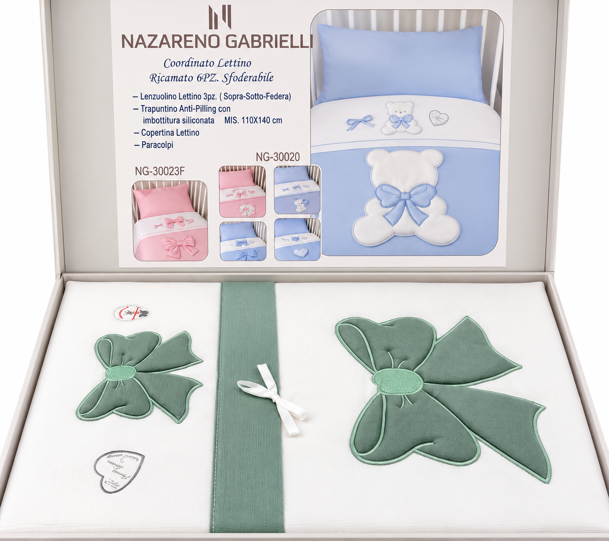 Coordinato lettino con paracolpi nazareno gabrielli