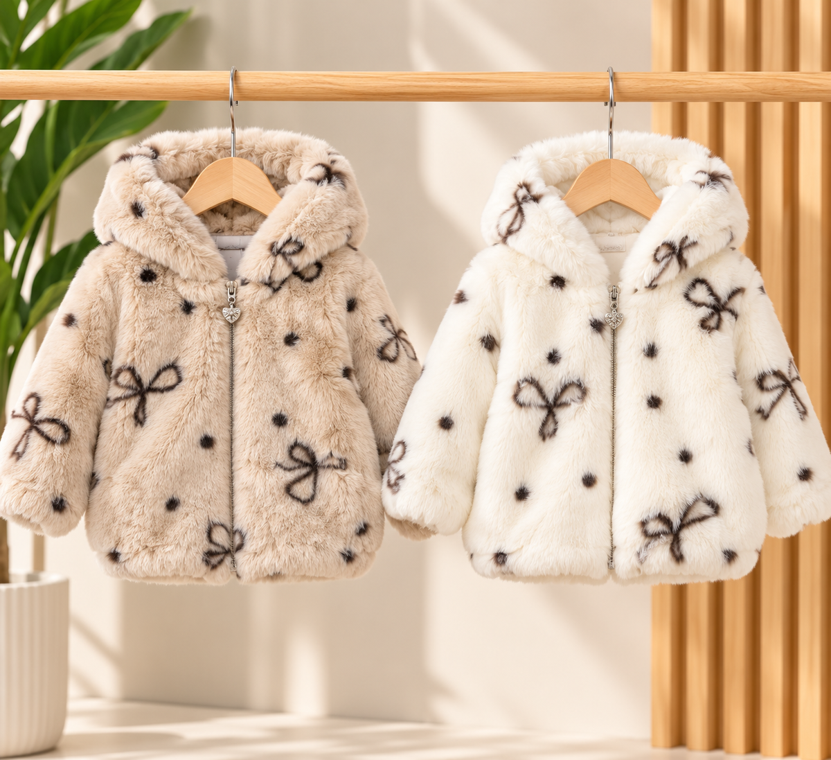 Pelliccia fiocco bimba 156
